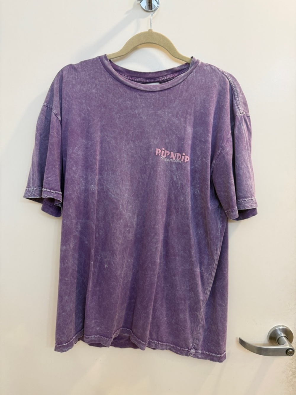 RIPNDIP faded purple logo short sleeve tee